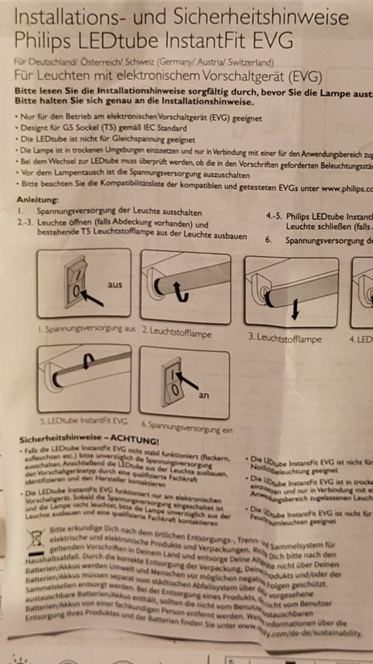 Philips Lampadari & plafoniere: LED-Röhren – Usato da Uster venduto da gurust 3