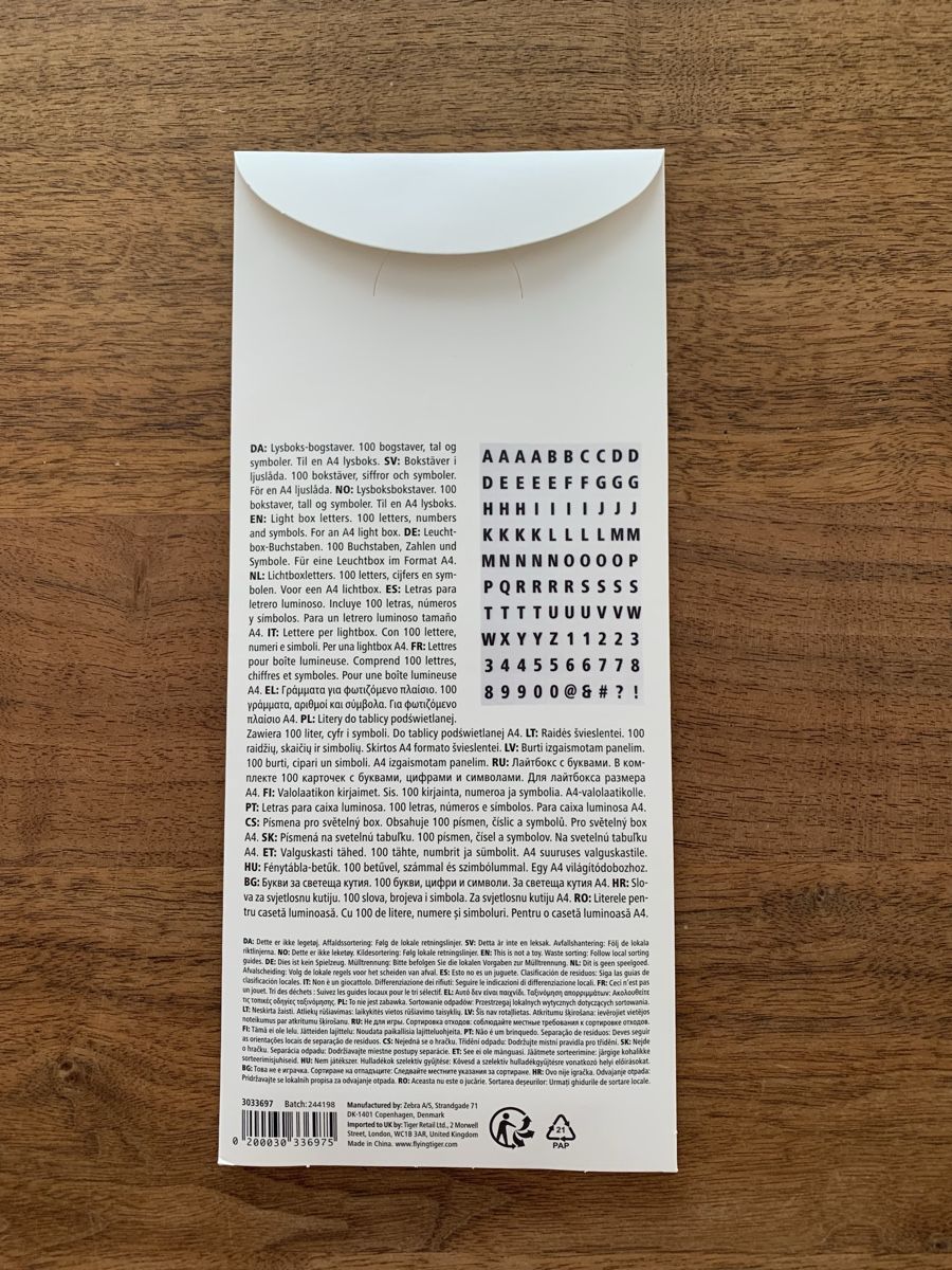 Tutte le decorazioni: Light box letters – Nuovo (secondo la descrizione) da Niederhasli venduto da Mfallegger 1