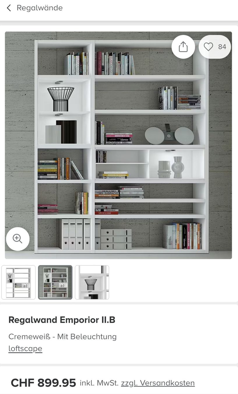 Scaffali: Hochwertige Bücherregale Home24 – Usato da Rotkreuz venduto da hoelly87 3