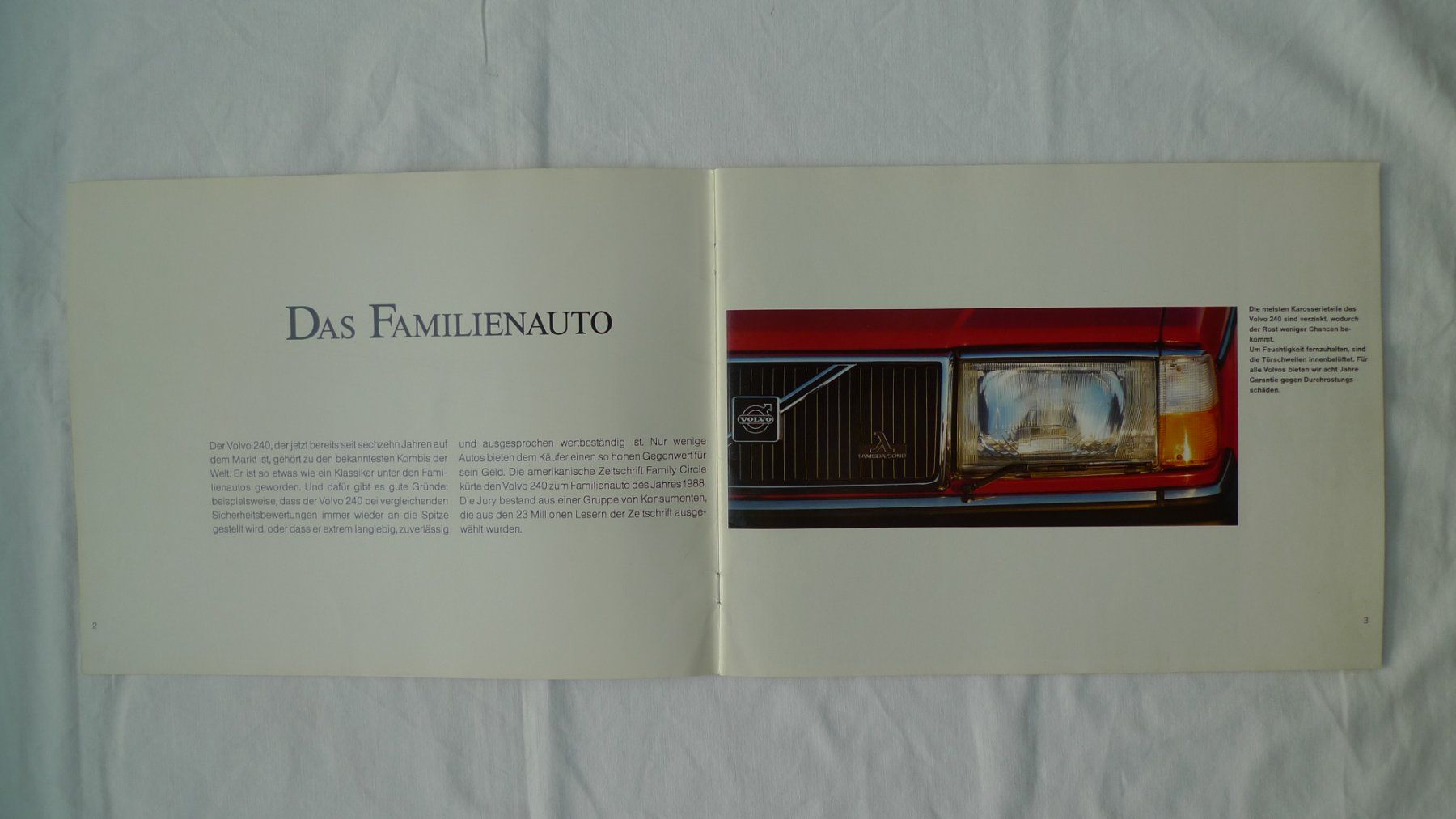 Volvo Documents: Autoprospekt VOLVO 240 von 1992 – D'occasion à Winterthur par Sacramons 2