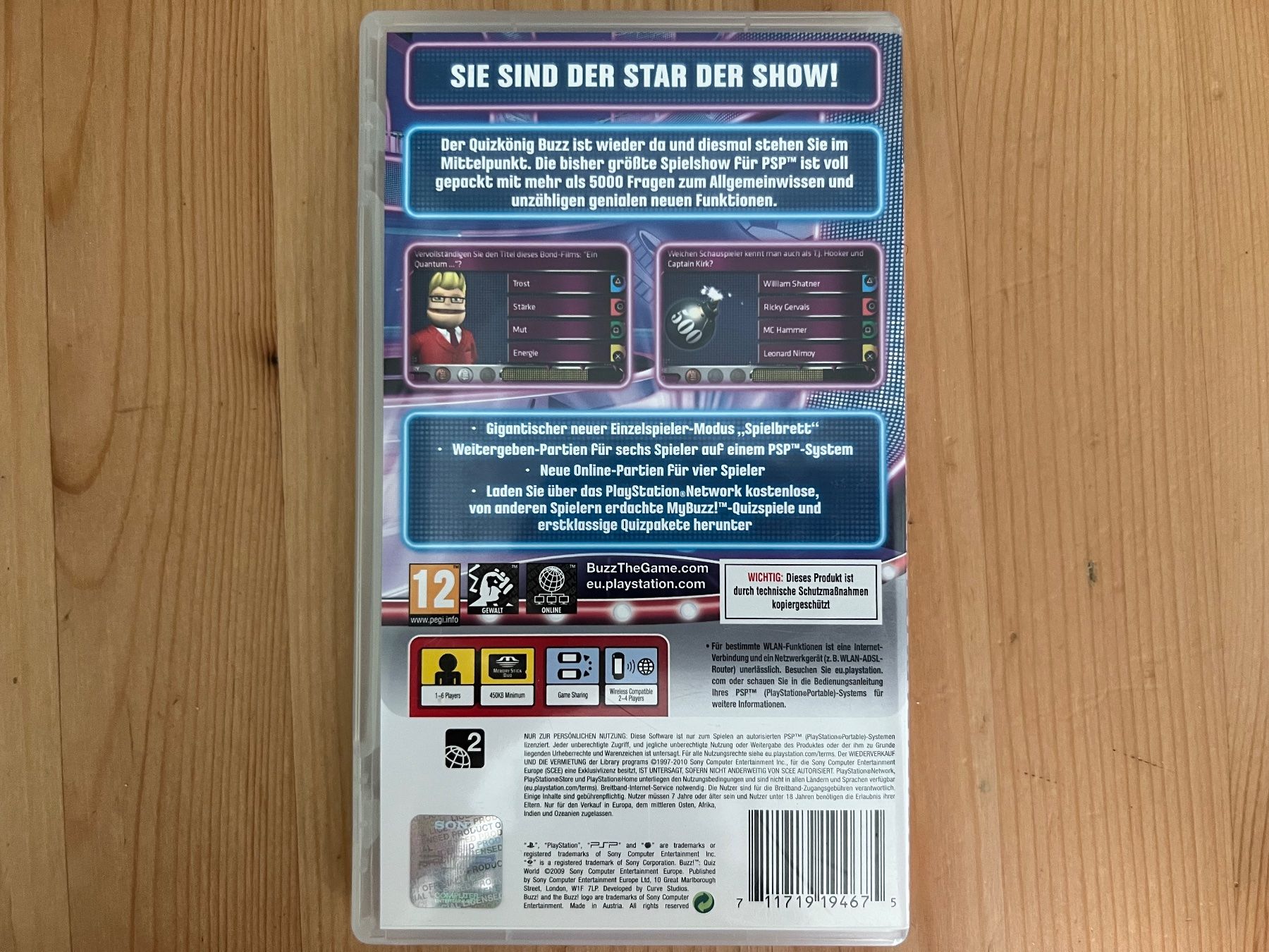 Sony Jeux: PSP BUZZ Quiz World – D'occasion à st.gallen par sophiephie 2