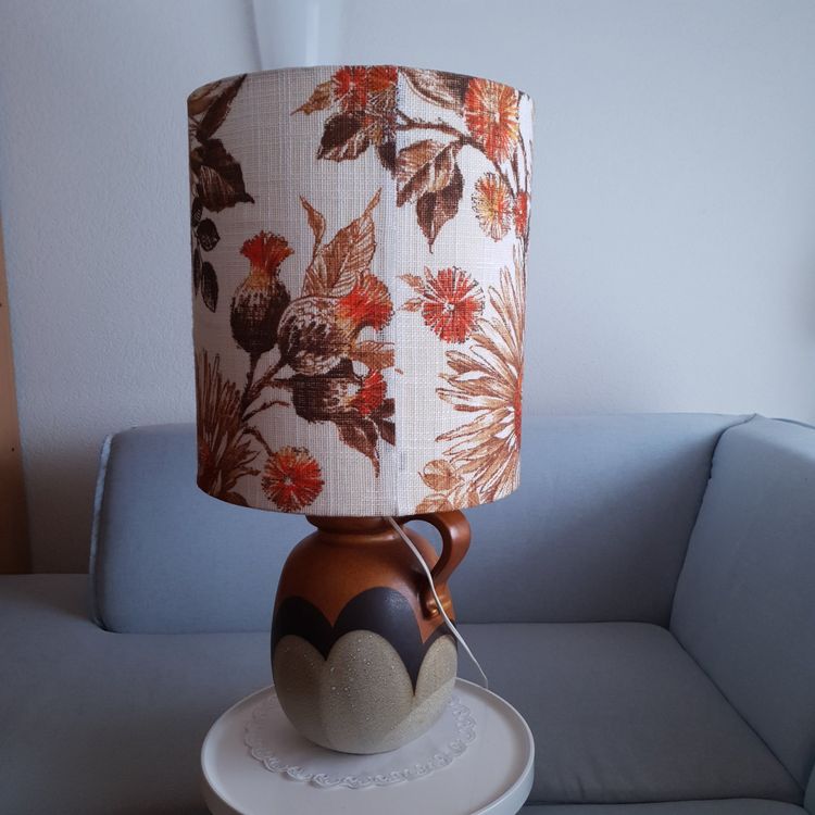 Applique En Céramique Vietnam Keramik - Décorée Main, Motif Fleurs Roses - Fabriquée En Italie