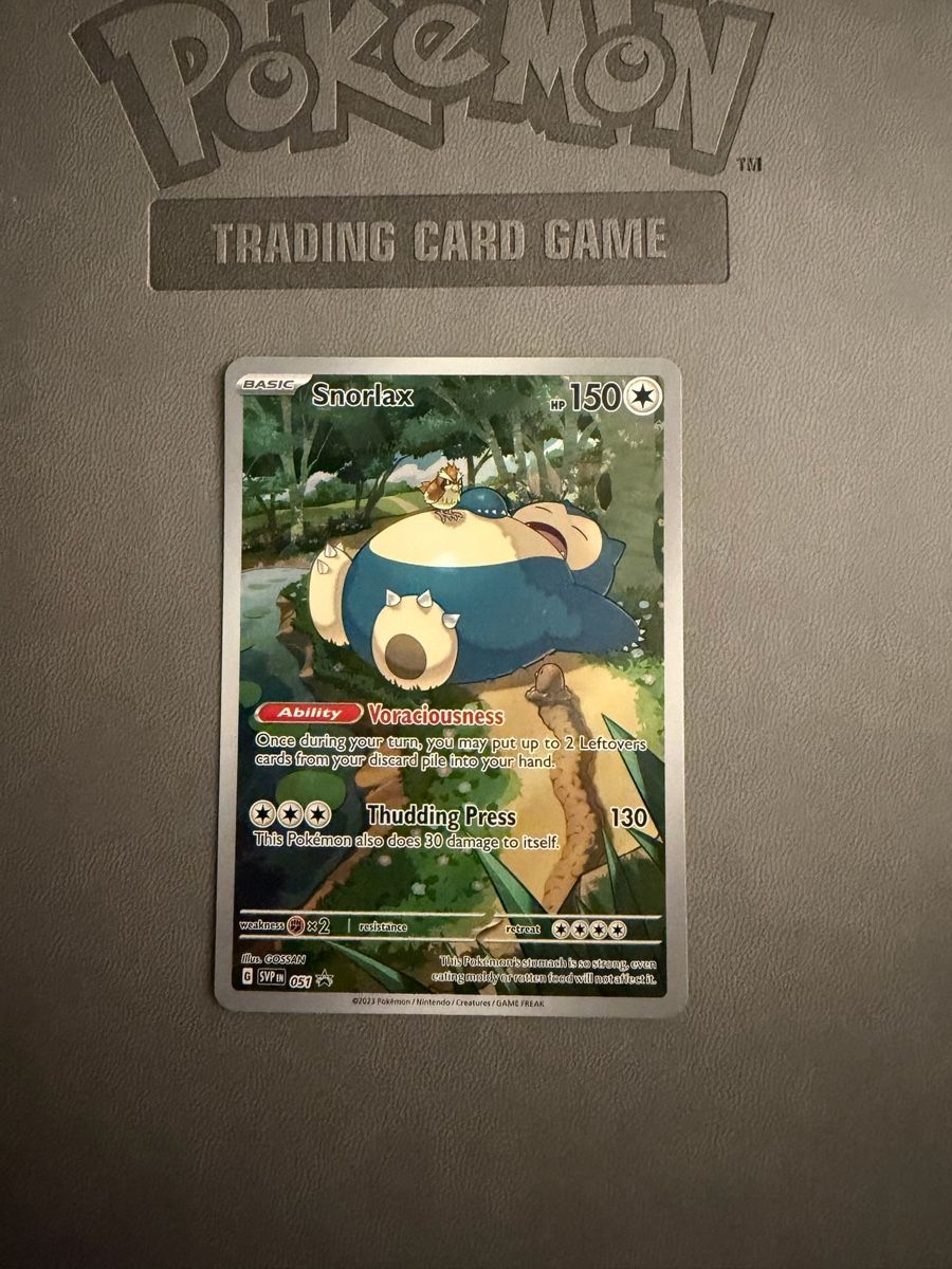 Pokémon Carte collezionabili: Snorlax SV Black Star Promo – Usato da Biel/Bienne venduto da Anita.H67