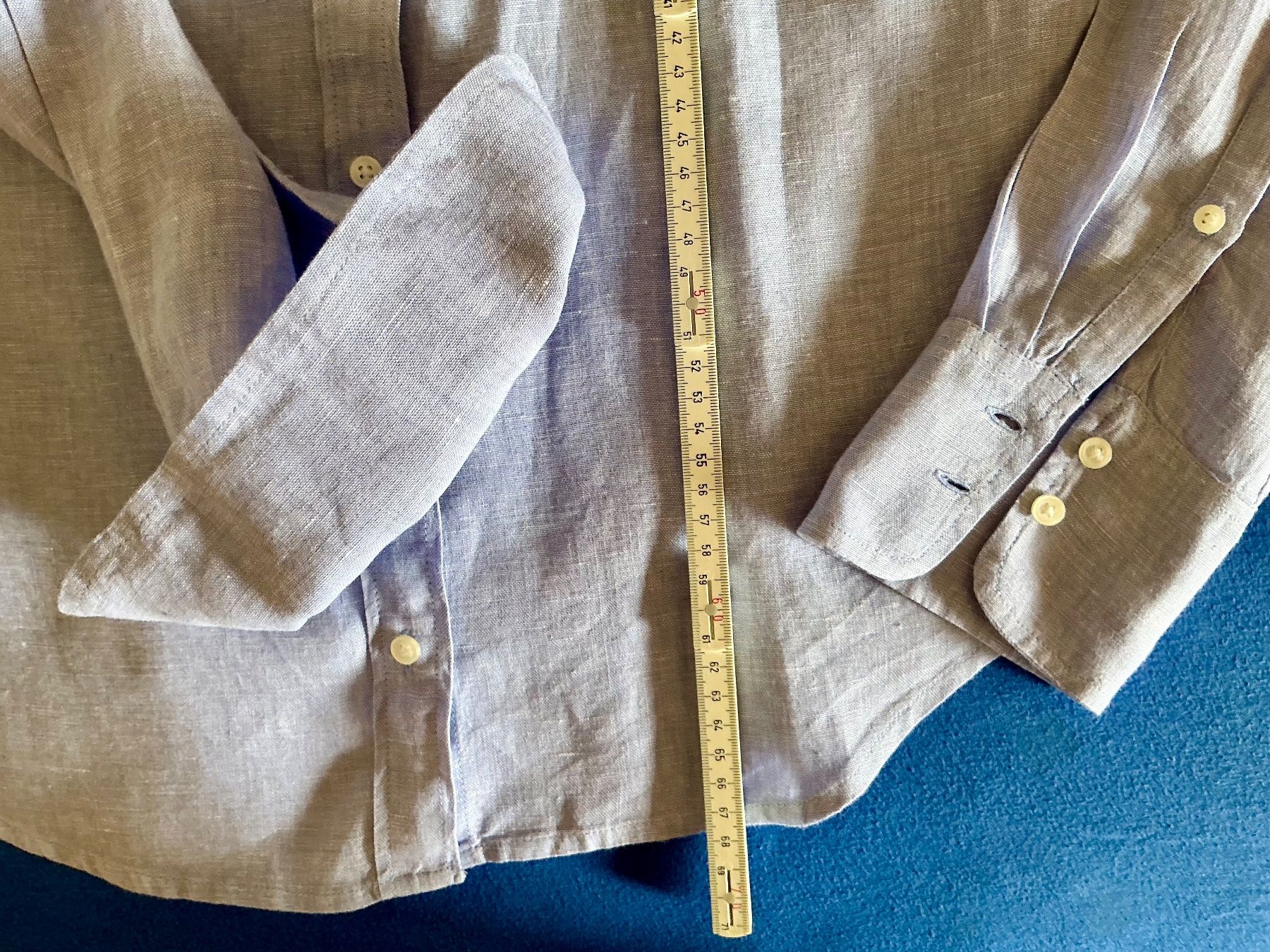 J.Crew Chemisiers: Hellblaue Leinenbluse J.Crew, Gr. 38-40, US 8 – Neuf (Voir description) à Cormondrèche par fra_gn5t 4