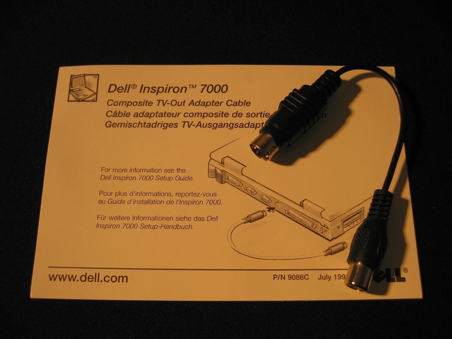 Dell Laufwerke & Adapter: DELL Composite TV-Out Adapter Cable – Neu und originalverpackt aus Oberengstringen von doexpress 1