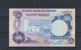 Banknote, "Nigeria - 50 Kobo", ungebraucht