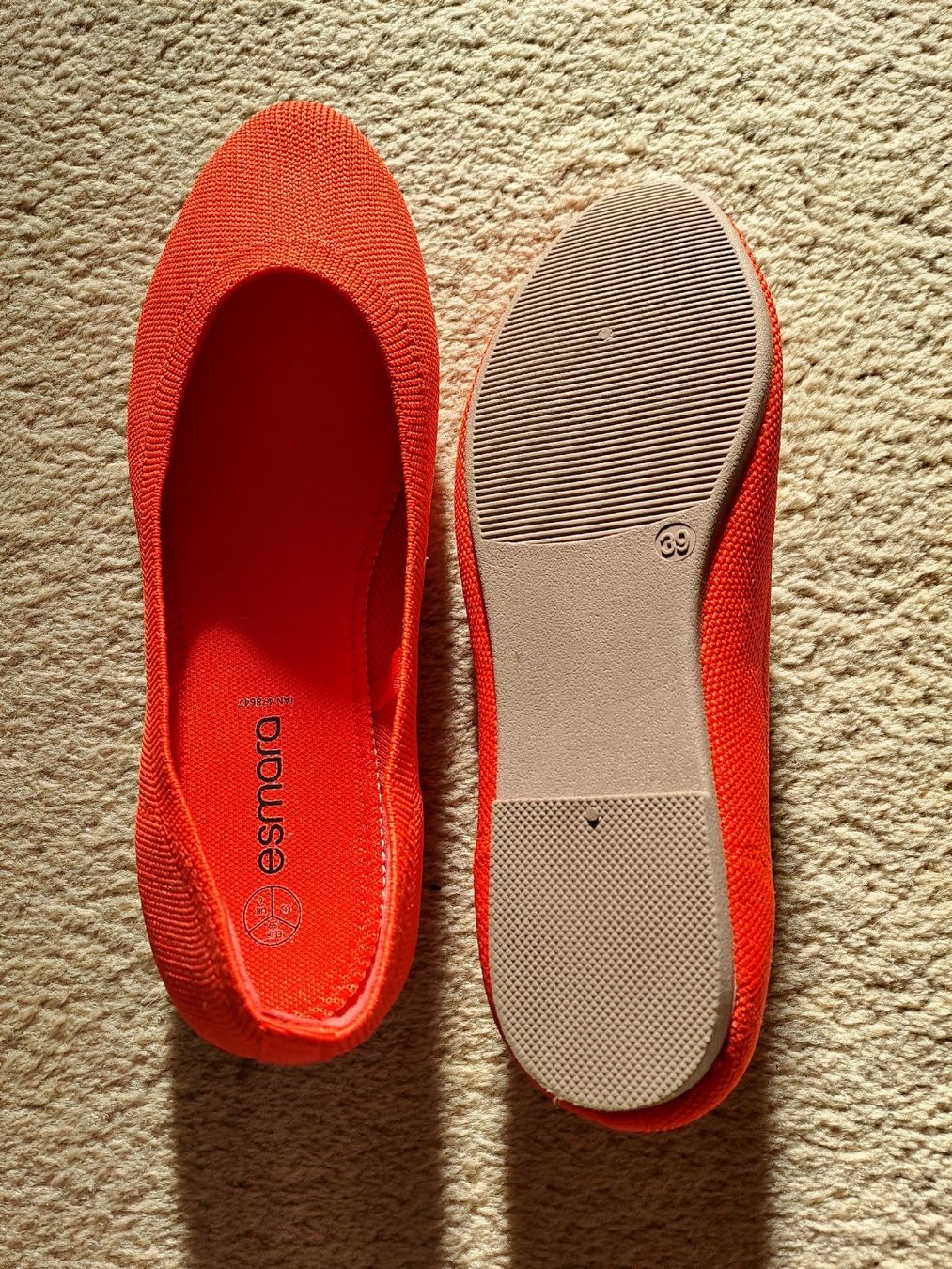 Scarpe da donna: rote Ballerinas Gr. 39 – Nuovo (secondo la descrizione) da Untersiggenthal venduto da Zehni8 1