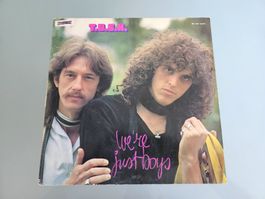 T.U.S.H. We're Just Boys LP Vinyl 1977 Hard Rock