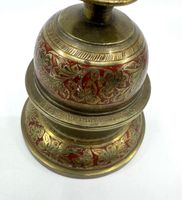 Indische Vintage Messing Glocke mit Ständer