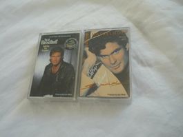 2x Musikkassetten - David Hasselhoff - 70s 80er Pop