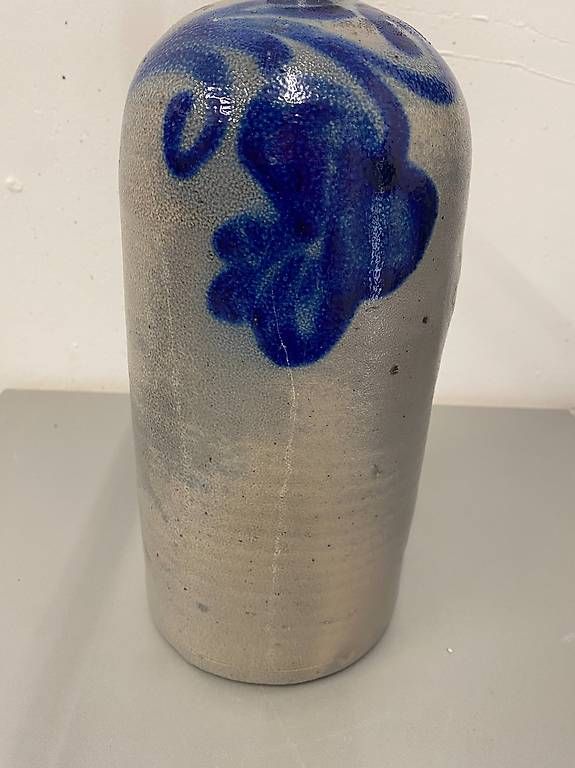 Bottiglie: Steingutflasche 3 Liter blau bemalt - antik – Usato da Gerolfingen venduto da Regenbogen88 1