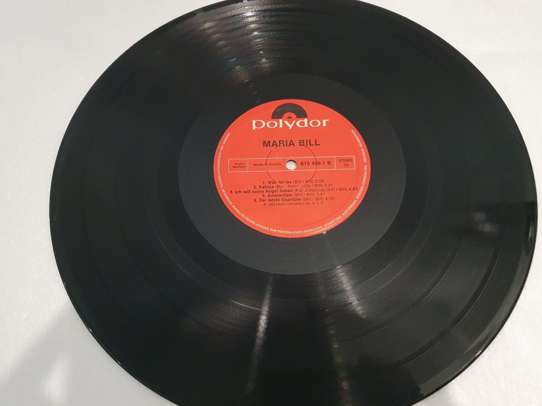 Schallplatten: Maria Bill – Maria Bill – Gebraucht aus Uster von Vinyl-Leidenschaft 5
