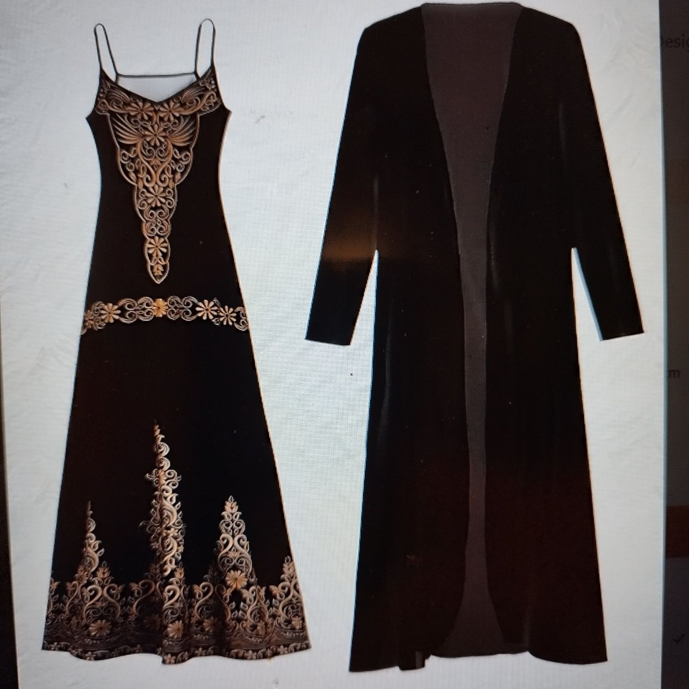 Vestiti: kleid maxi und cardigan gr 48 eu. – Nuovo (secondo la descrizione) da Basel venduto da pro_79rs 5