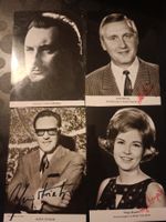 4 signierte alte Autogrammkarten TV & Film