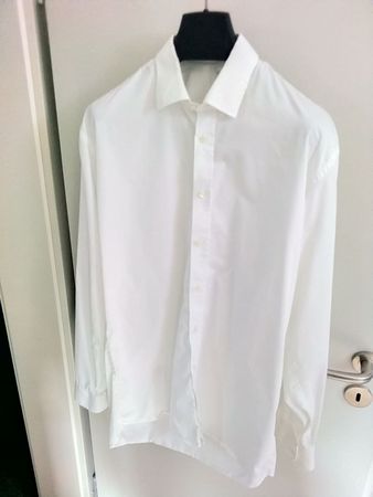 Businesshemd weiss, Slim Fit, 43/44, Easycare, langarm