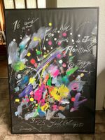 Plakat Montreux Jazz Festival 1982 von Jean Tinguely gerahmt