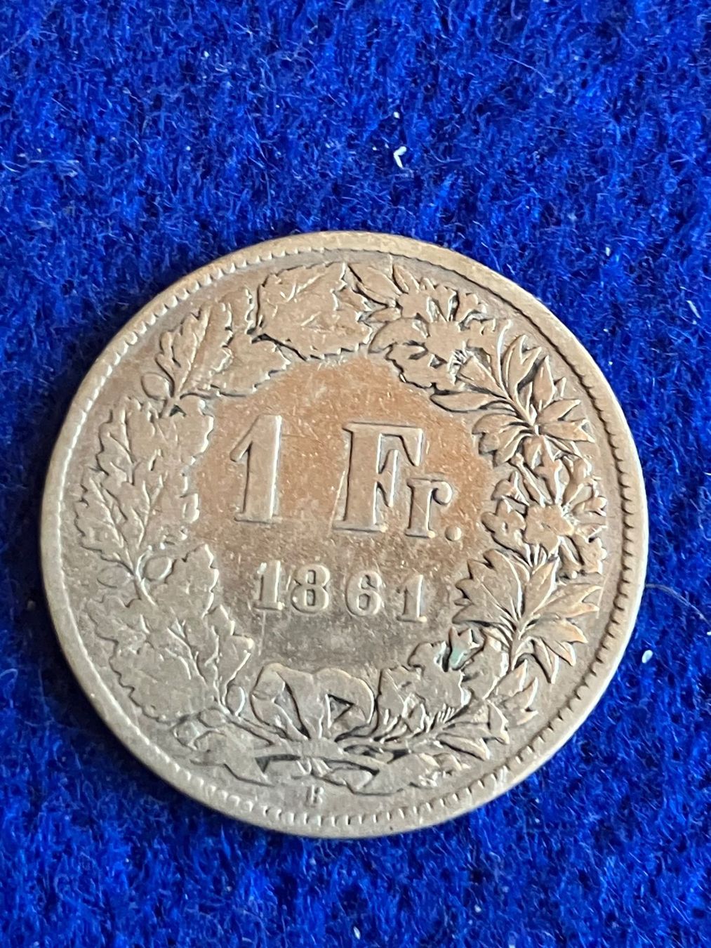 Tutti le monete: 1 Franken  1861   top – Usato da untervaz venduto da Wingert