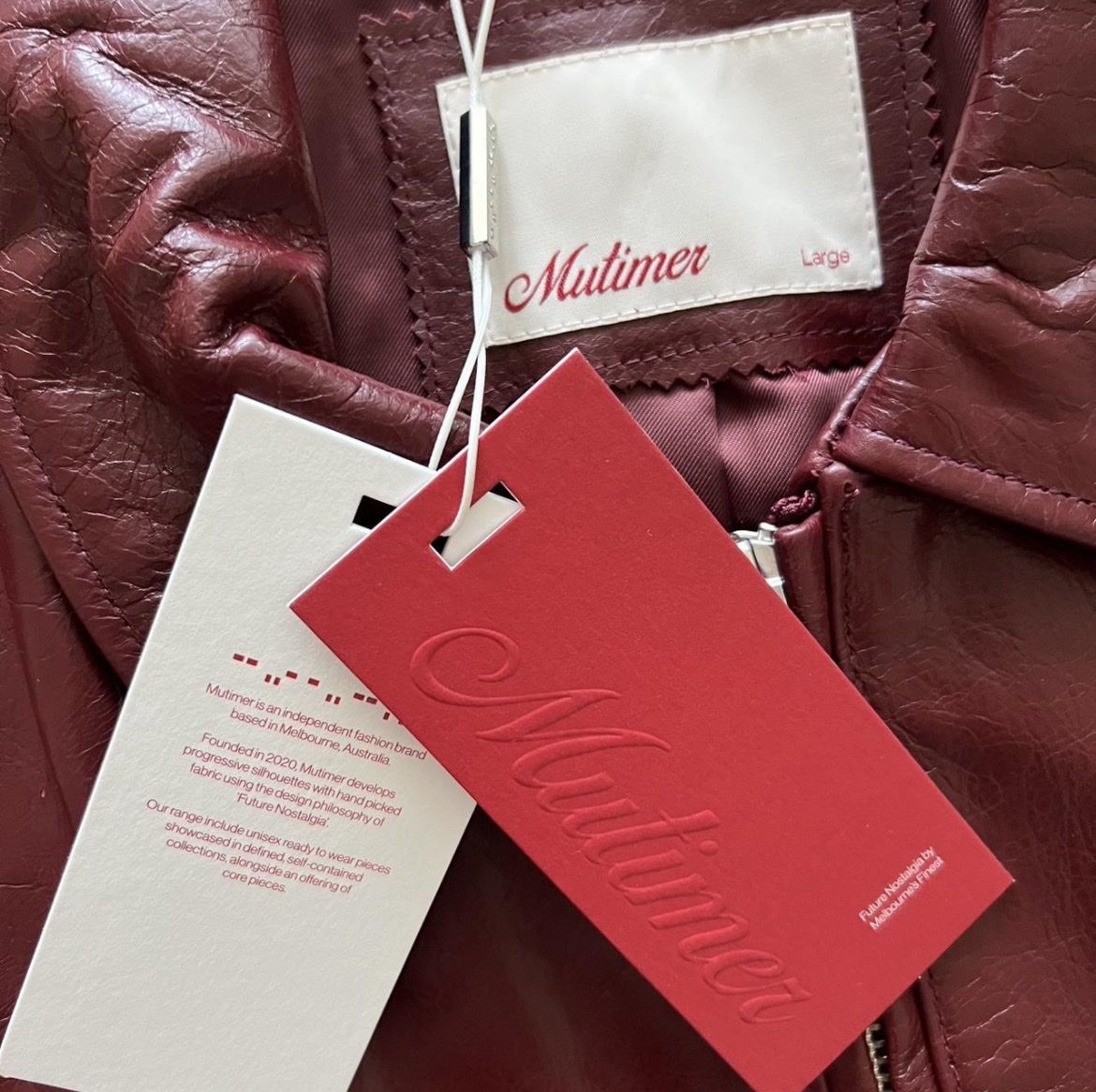 Jacken: Mutimer Bordeaux Lederjacke Grösse L NEU – Neu und originalverpackt aus St. Gallen von ome_g8v2 4
