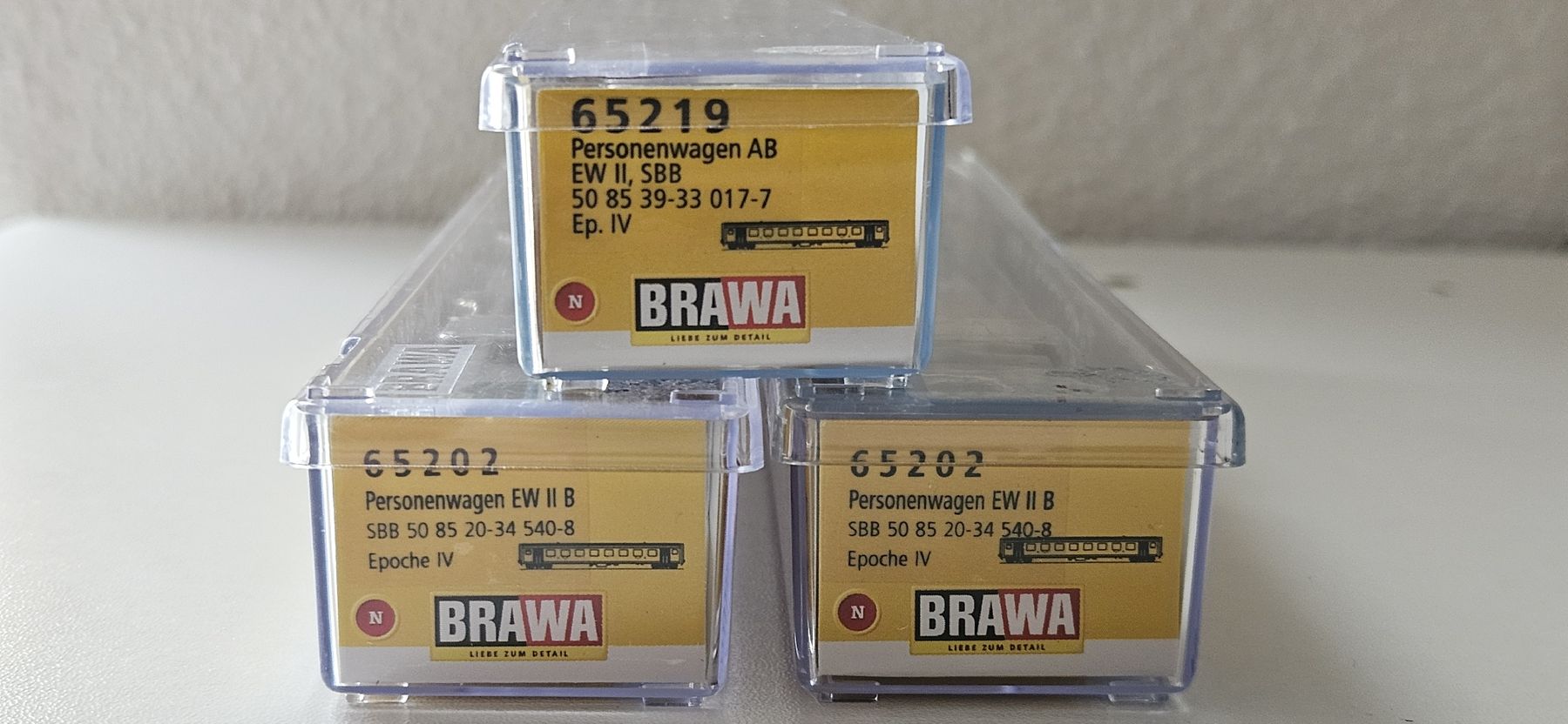 Brawa Trains électriques: 3 wagons CFF EW 2 BRAWA. – Neuf avec emballage d'origine à La Chaux-de-Fonds par Gdx2 3