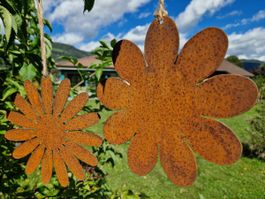 Metallblumen Rost Set 20cm