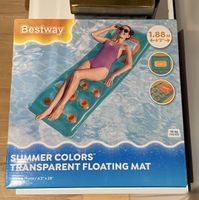 Neu! Bestway Summer Colors Transparente Schwimmmatte 1.88m