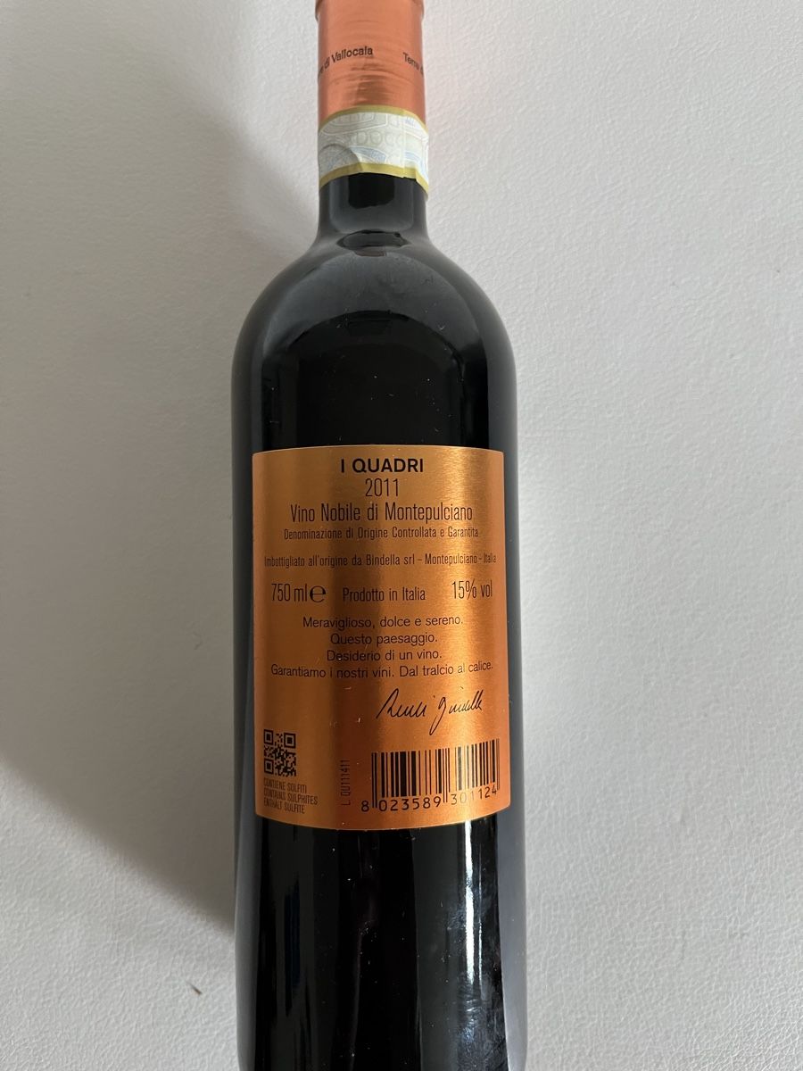 Vino: I Quadri 2011 Vino Nobile Toscana – Nuovo e nell'imballaggio originale da Bassersdorf venduto da pewi45 1