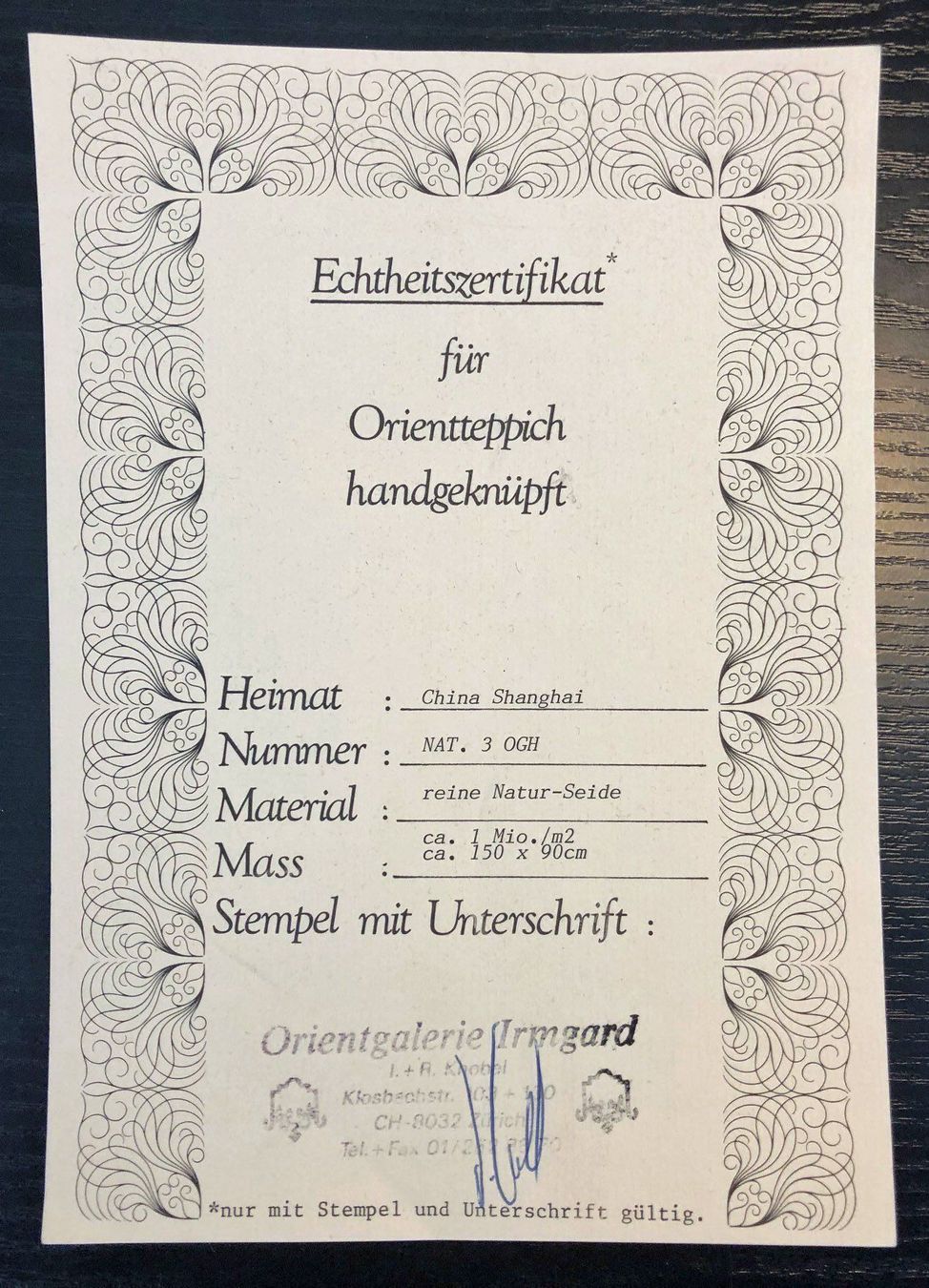 Tappeti: 1 Seidenteppich 150x90 cm – Usato da Zürich venduto da Policepatch 4