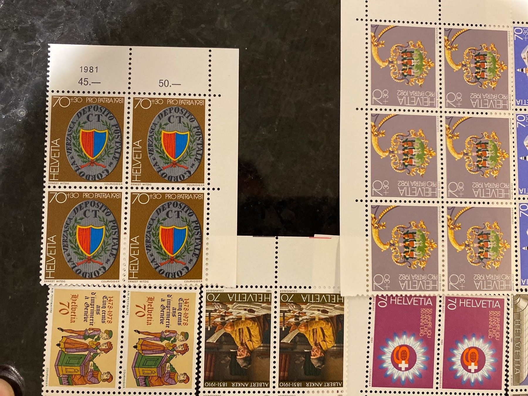 Tutti i francobolli: 74.9Fr Frankaturware postfrisch ungestempelt Blöcke Sammlung – Nuovo (secondo la descrizione) da Wil SG venduto da Chefsugus 4