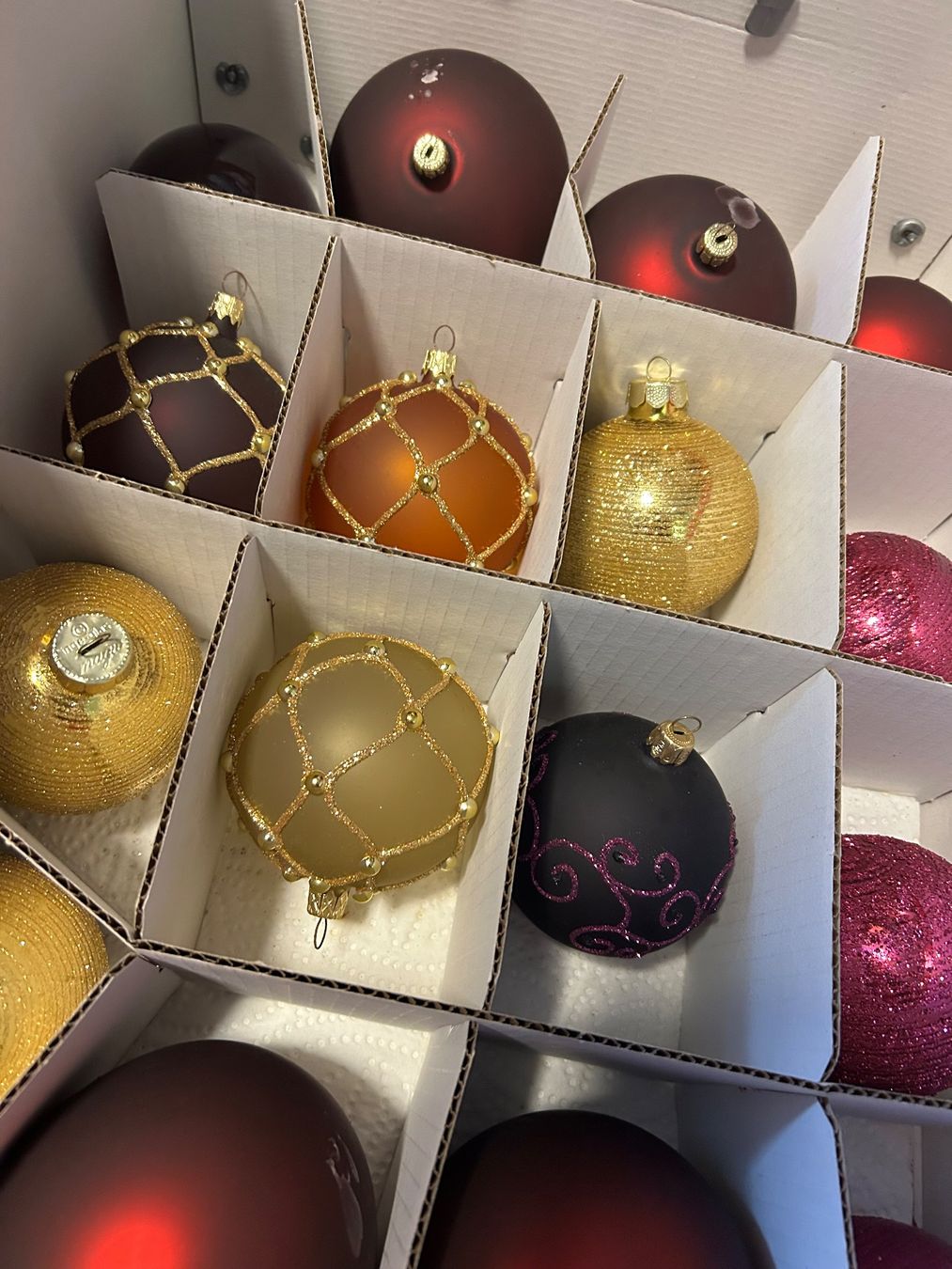 Tutte le decorazioni: Weihnachtsbaumkugeln farbig, Glas, grosses Set – Usato da Orpund venduto da dionaea14 3
