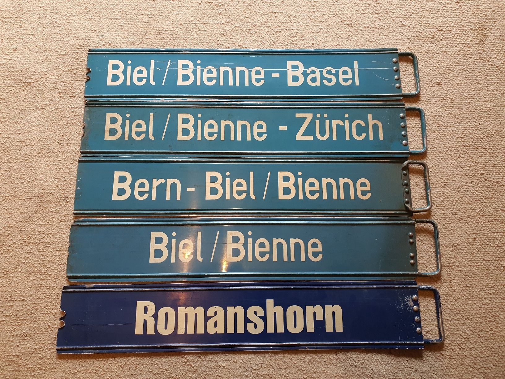 SBB/CFF/FFS Schilder: Plaque CFF de destination  – Gebraucht aus Lavey-Village von Lofoten93 1