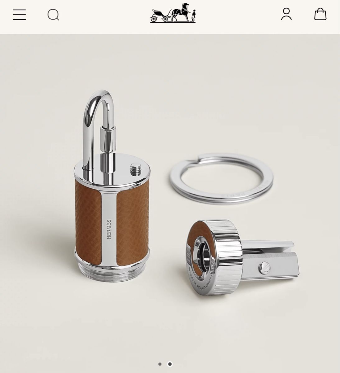 Hermès Portachiavi: HERMES Key ring Cadenas Crayon – Nuovo e nell'imballaggio originale da Zürich venduto da Restesindsuess