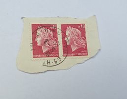 Briefmarke Frankreich gestempelt