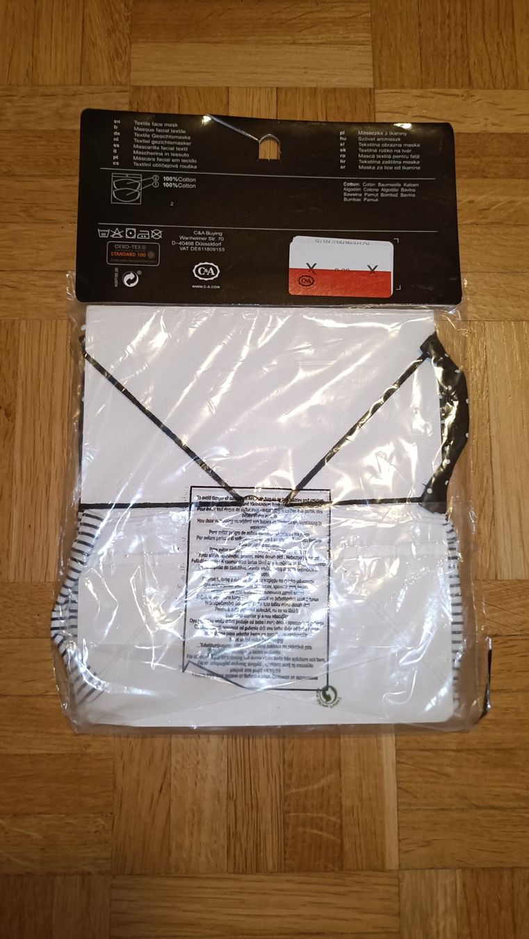 Gesichts- und Gehörschutz: Gesichts Masken NEU Stoff – Neu und originalverpackt aus Dübendorf von Me_sa 1
