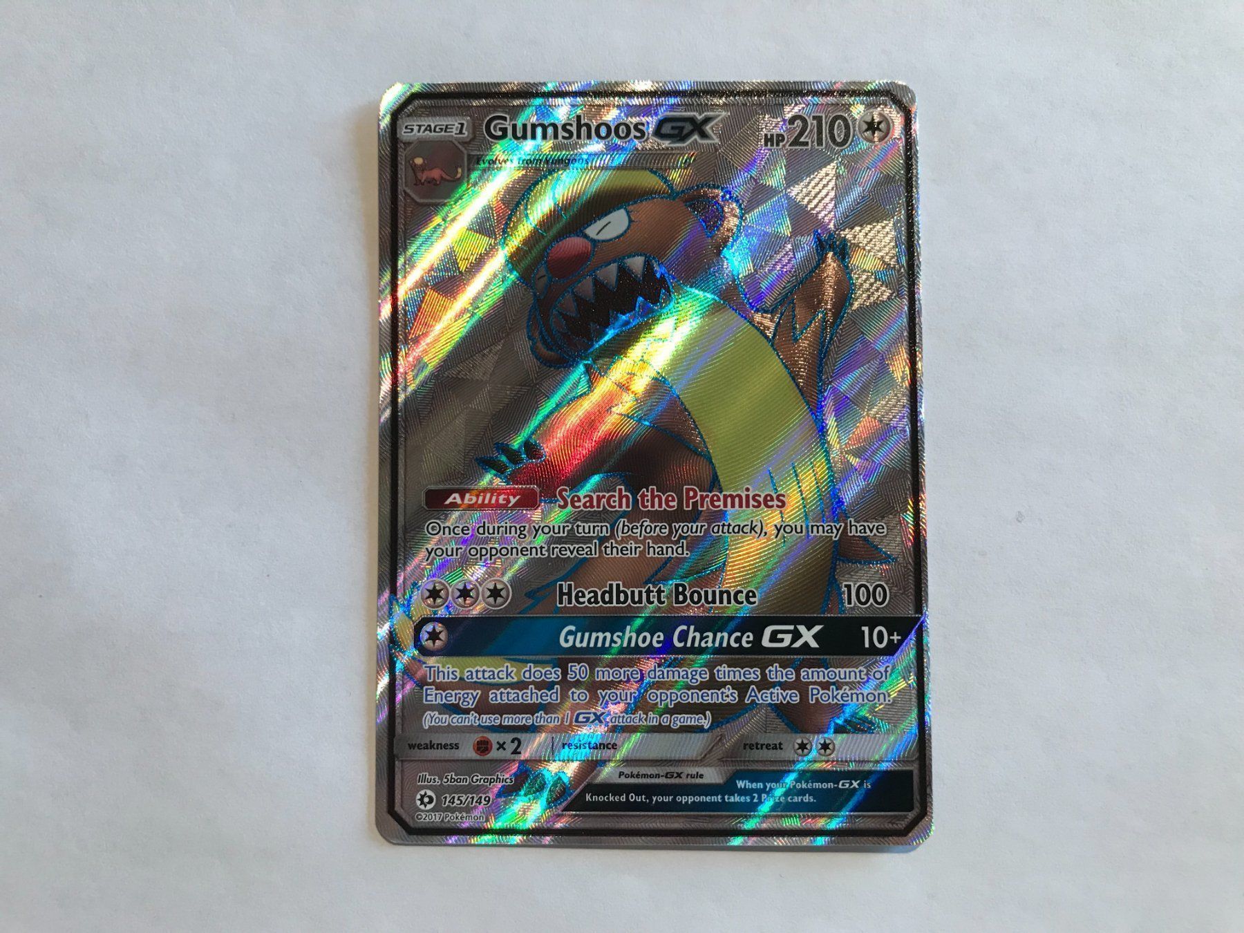 Pokémon Carte collezionabili: Gumshoos GX Fullart EN – Usato da Hagendorn venduto da Pokecollectorch 1