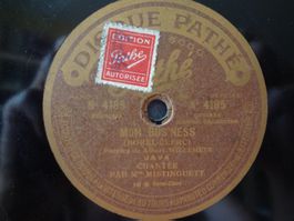 Disques 78 tours saphir  Mistinguett et Randal - Pathé 4185