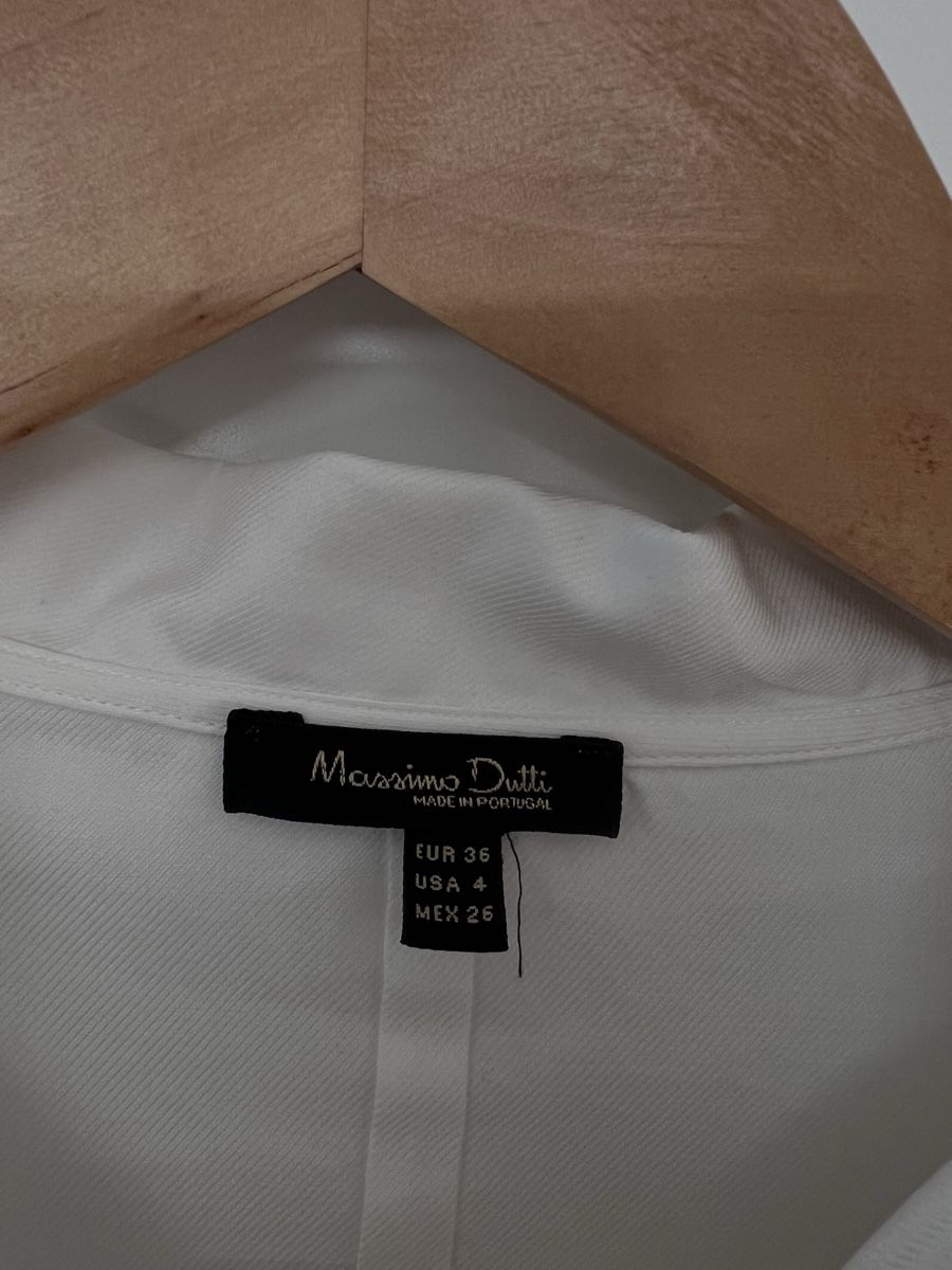 Massimo Dutti Camicette: Massimo Dutti White Blouse – Nuovo (secondo la descrizione) da Obbürgen venduto da szu_vtz9 2