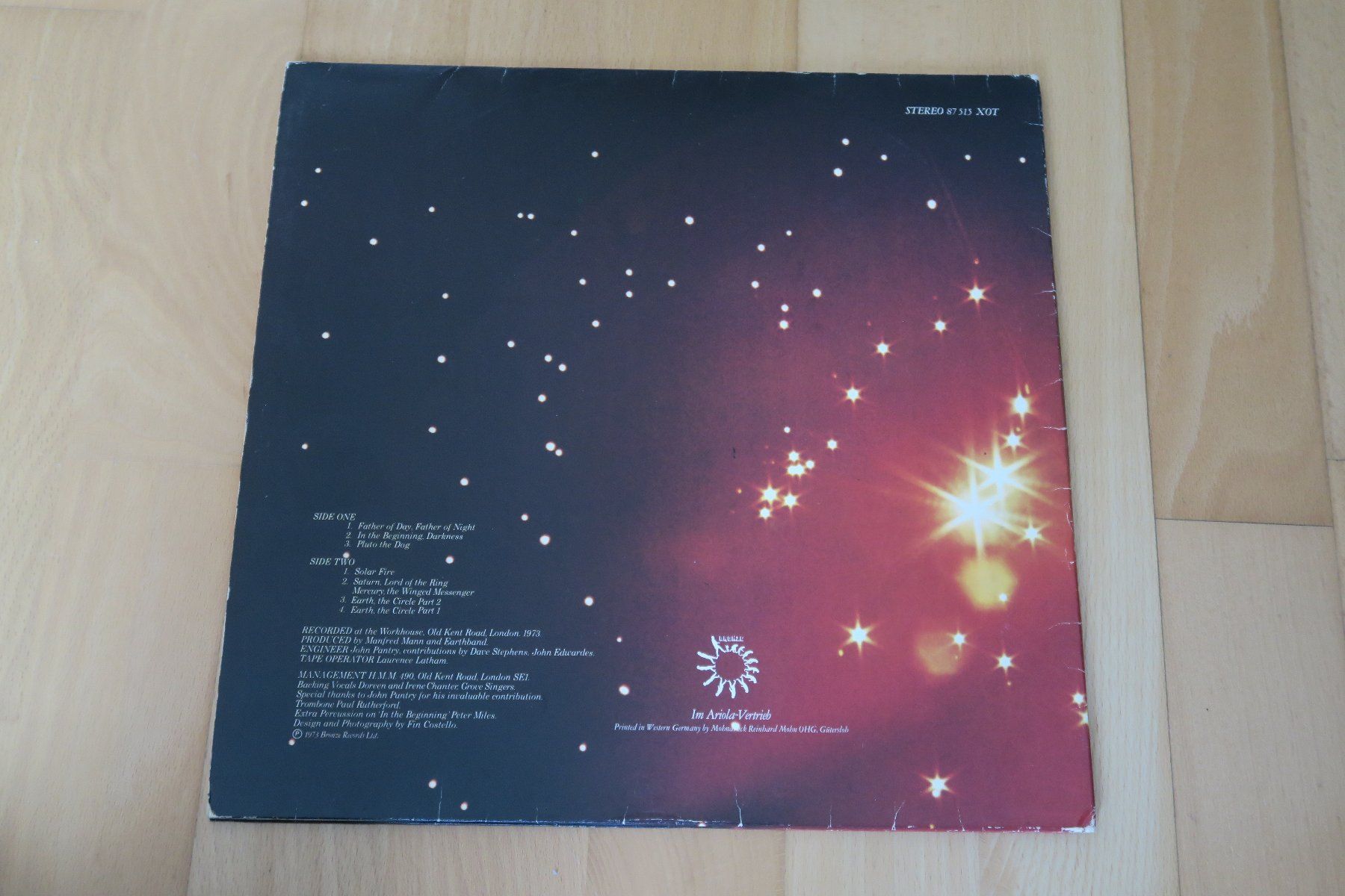 Schallplatten: Manfred Mann's Earthband – Solar Fire – Gebraucht aus Thun von Karibu70 2