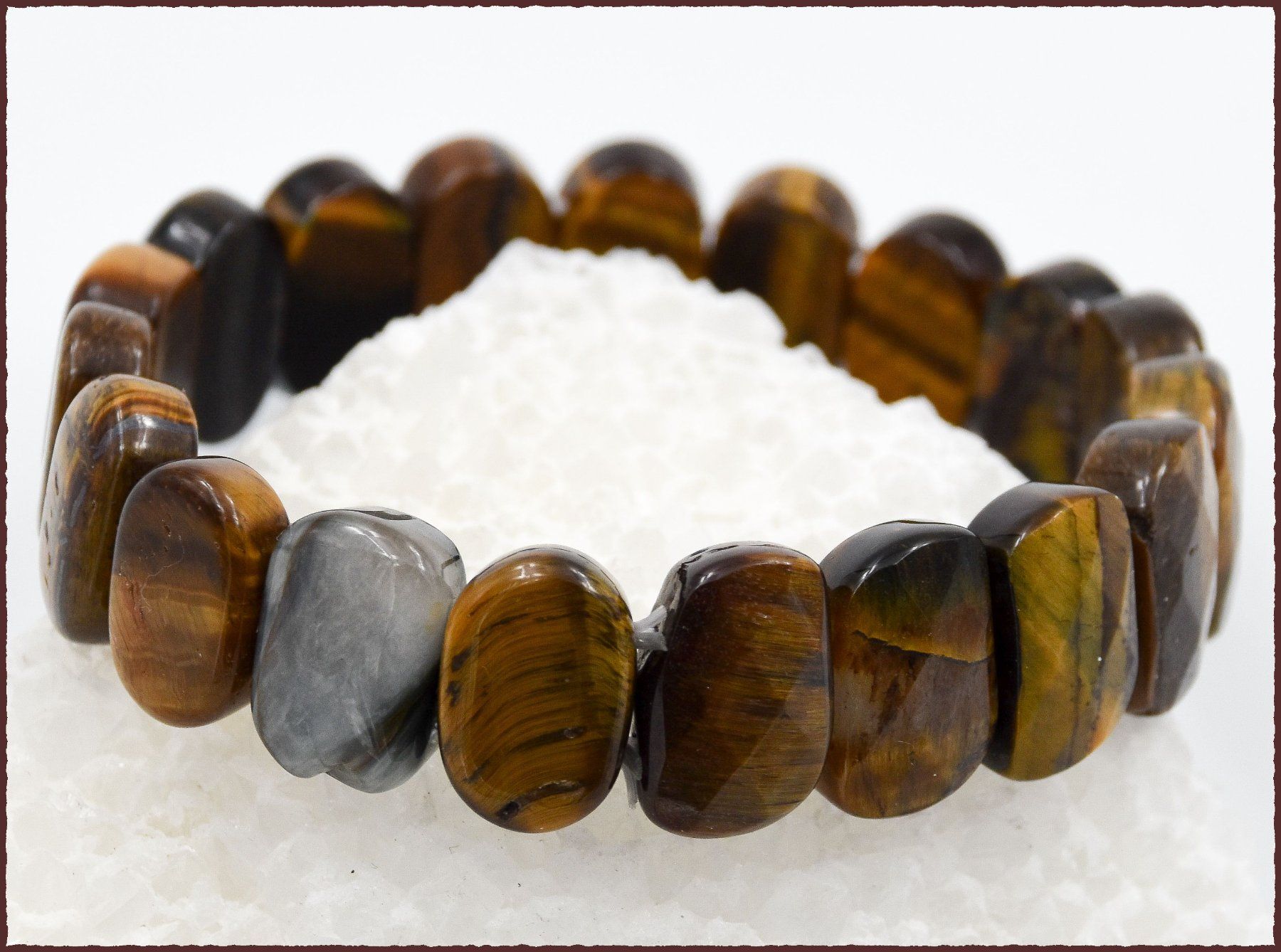Bracciali & Braccialetti: Tigeraugen Edelstein Armband – Nuovo e nell'imballaggio originale da Oberglatt ZH venduto da Goldfee1 3