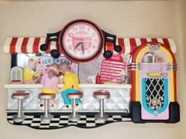 Horloge murale Coca-Cola décor diner américain
