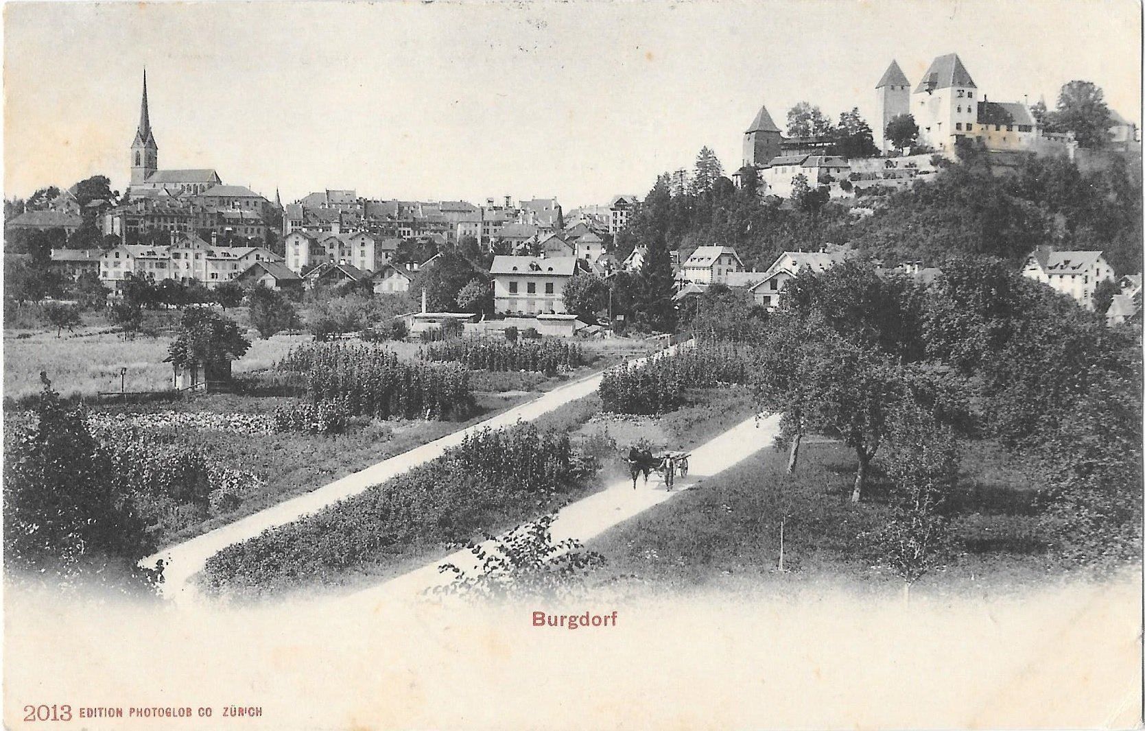 Cartoline postali: Burgdorf Teilansicht – Usato da Olten venduto da clotaldi