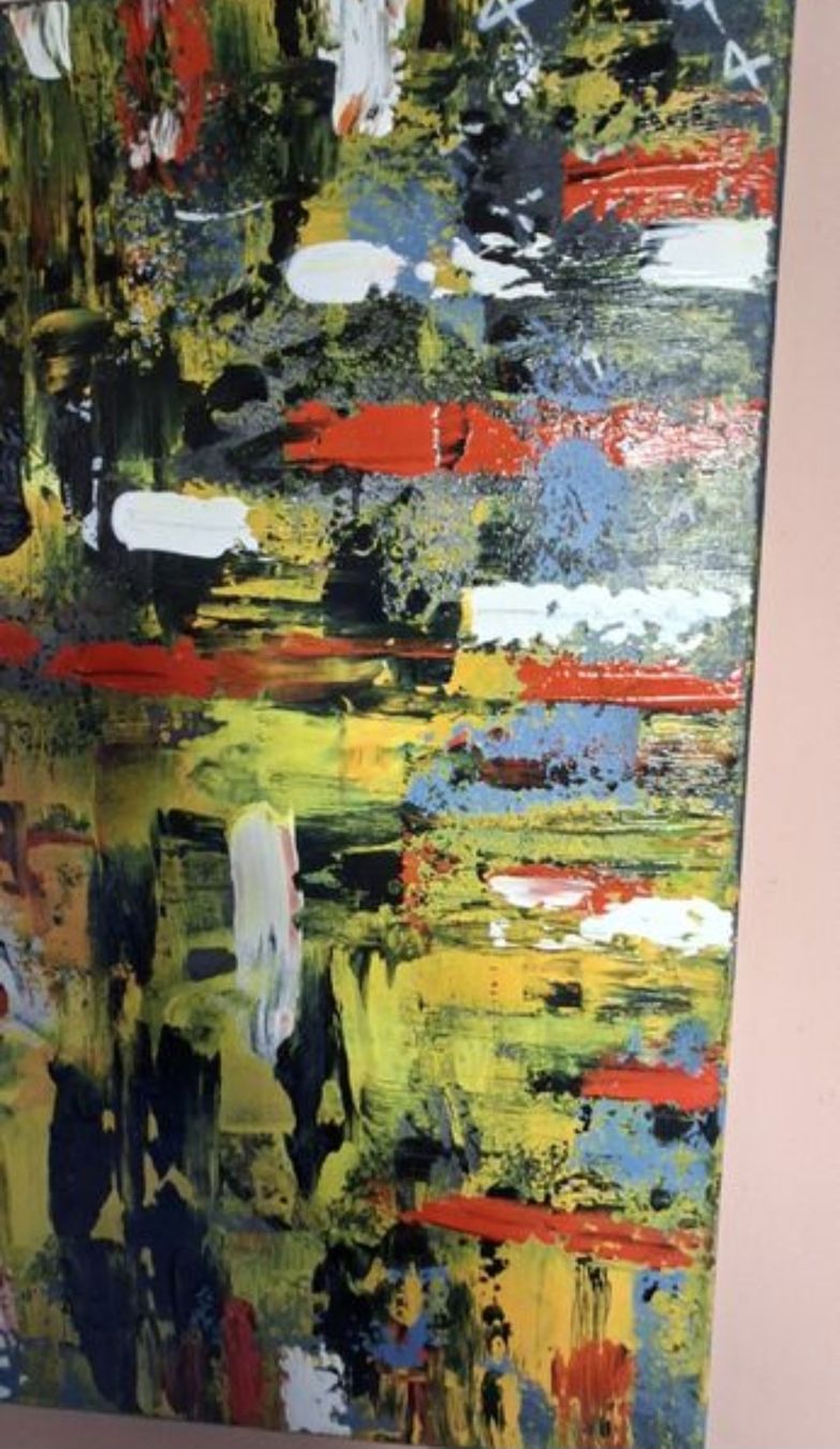 Tableaux: Originales abstraktes Gemälde, handgemalt,50×60 – Neuf (Voir description) à Riehen par Steinbock1970 2