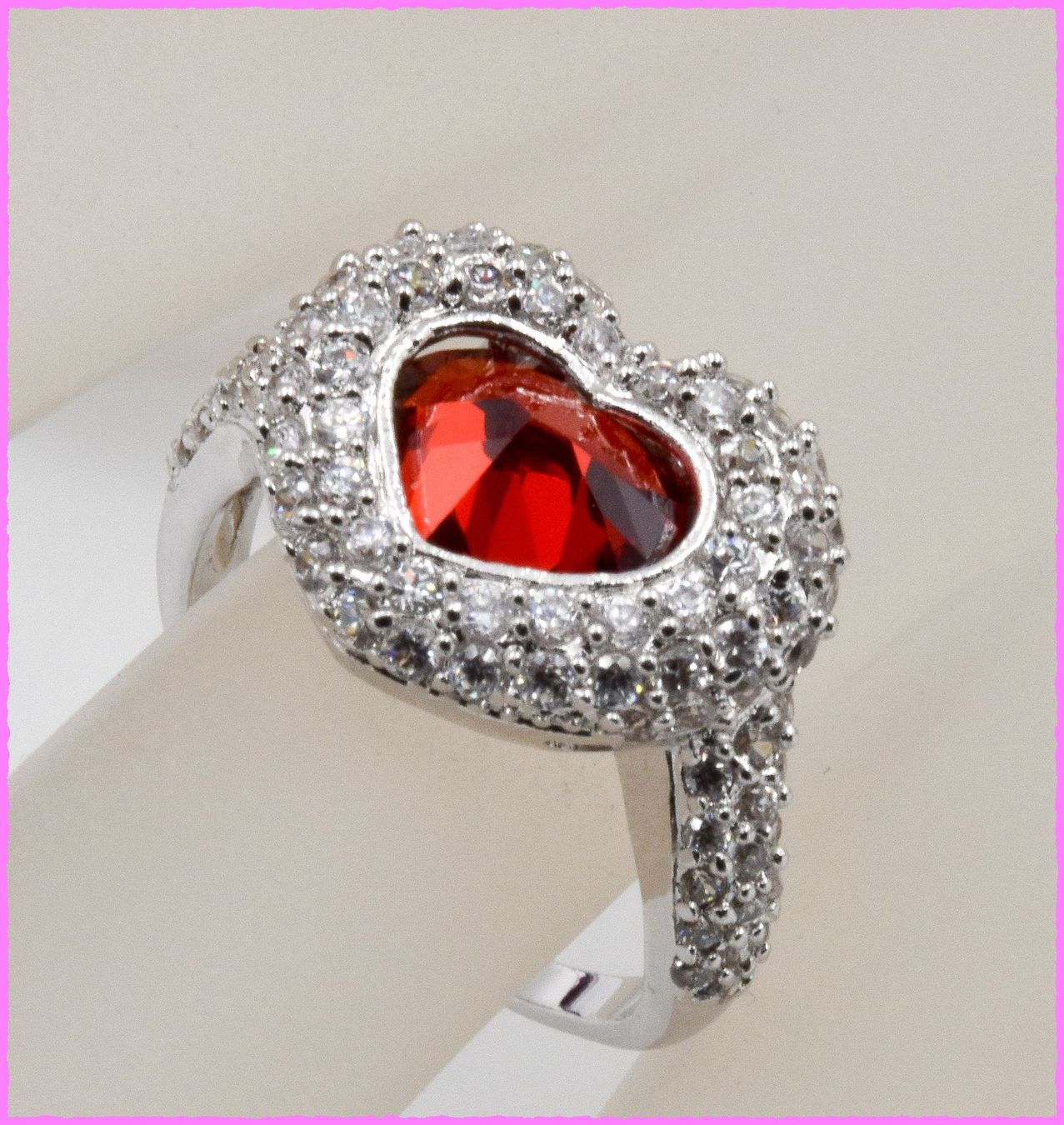 Anelli: Bezaubernder Herz Ring mit Zirkonia – Nuovo e nell'imballaggio originale da Oberglatt ZH venduto da Diamond-Girl 3