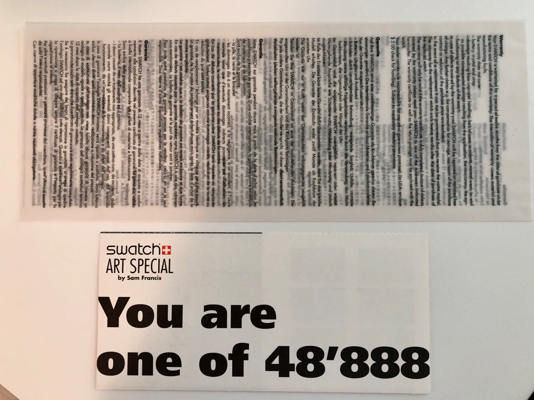 Swatch Orologi: Swatch | SAM FRANCIS – Nuovo e nell'imballaggio originale da St.Gallen venduto da ConnectionCH 4