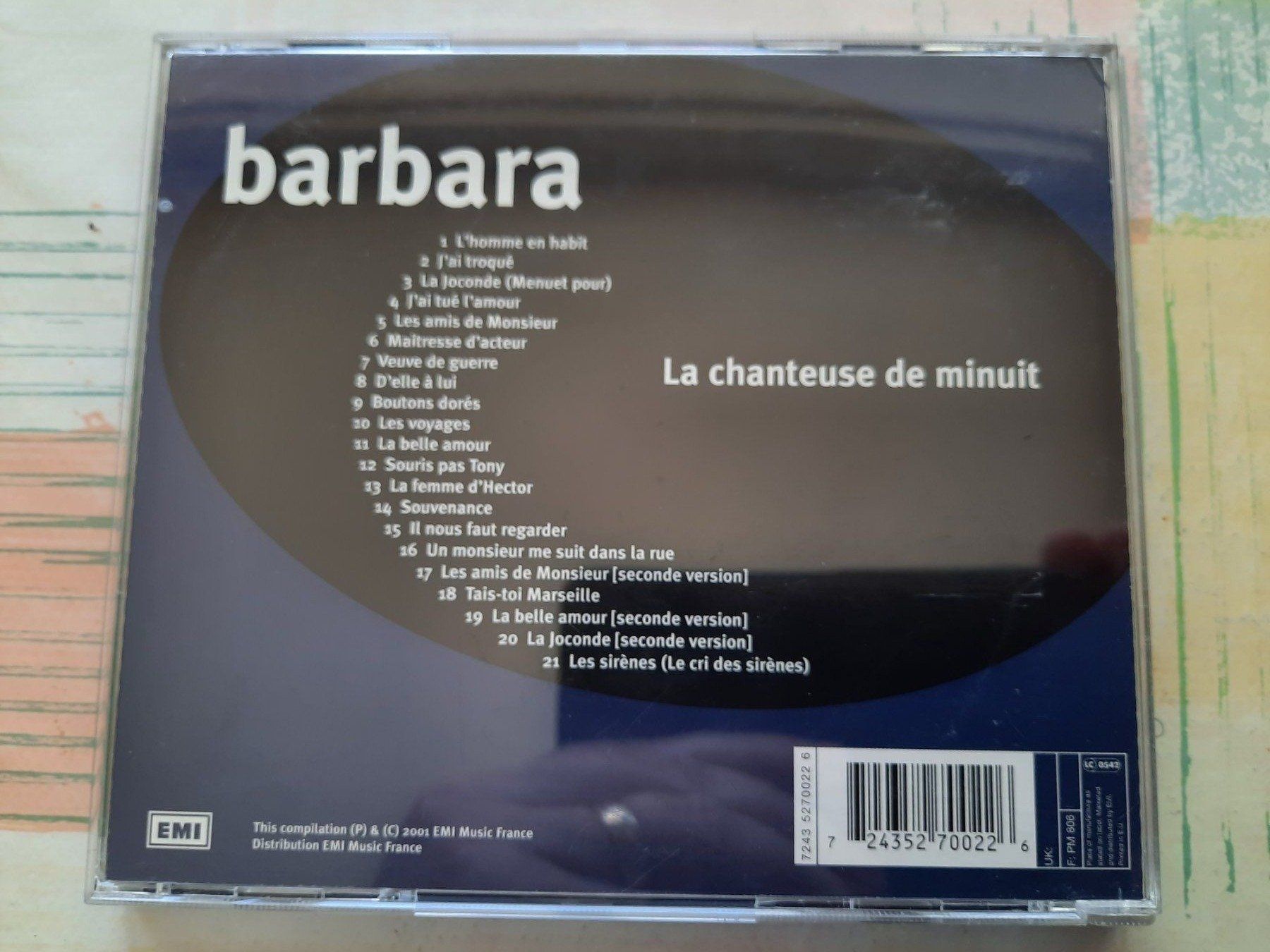 CDs: CD Barbara - La chanteuse de Minuit – D'occasion à Pully par bro_n52j 1