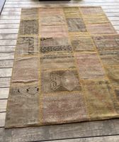 Patchwork rug vintage style multicolour