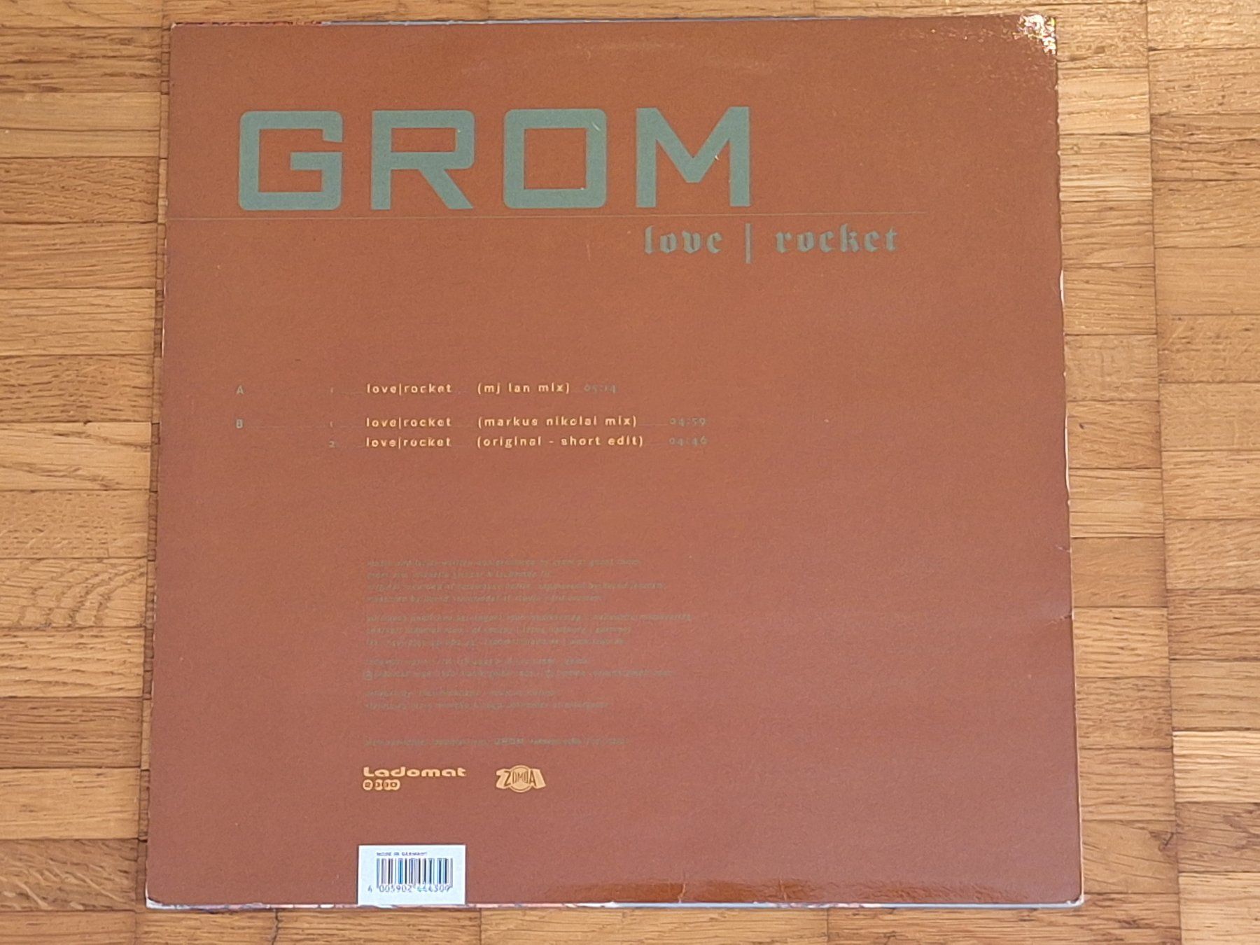 Dischi in vinile: Grom, Love | Rocket - 12" Maxi DE 2002 – Nuovo (secondo la descrizione) da Oberentfelden venduto da Musicud 1