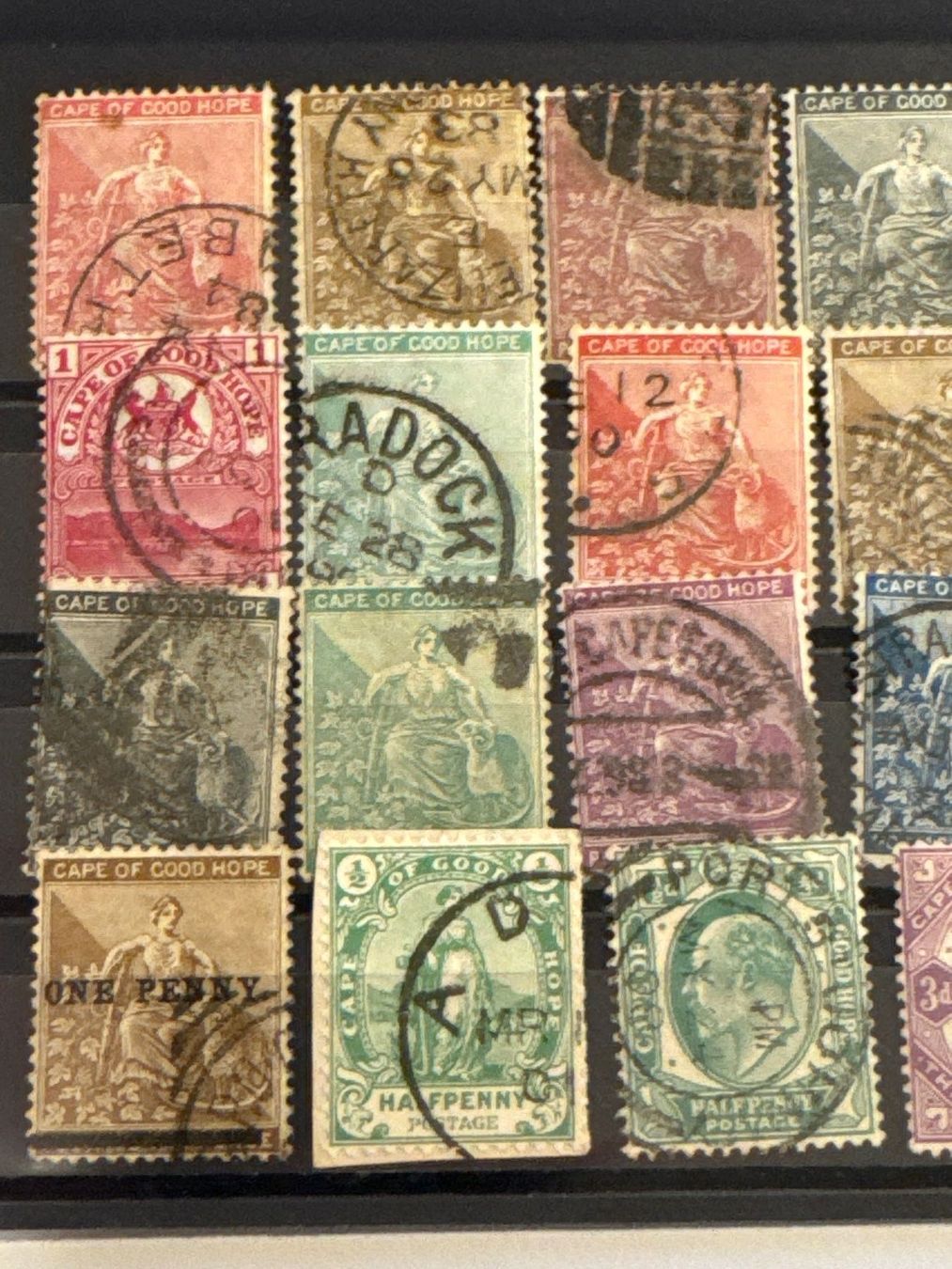 Tutti i francobolli: Cape of Good Hope - Lot – Usato da Küssnacht am Rigi venduto da POSTOMASTER 1
