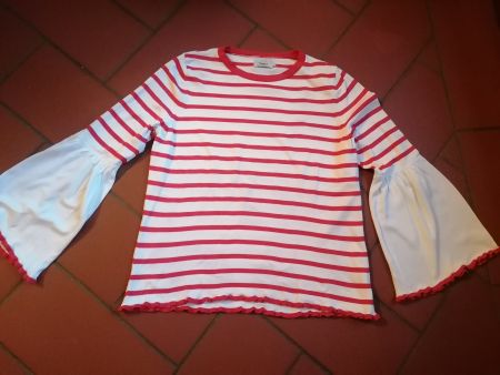 Only  langarm t-shirt  gr L rot weiss