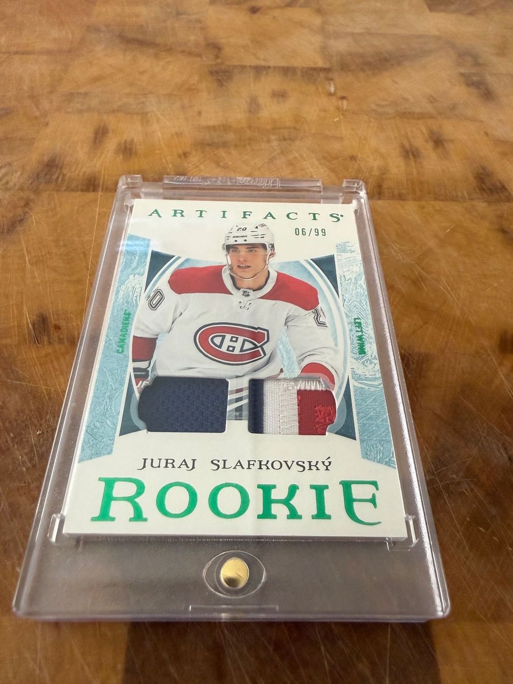NHL Carte collezionabili: 2022-23 Artifacts Juraj Slafkovsky Emerald Dual Patch 06/99 – Nuovo (secondo la descrizione) da Réchy venduto da santiwwrld_514