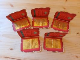 5 x set/kit/astucci porta aghi per cucire, vintage '50/'60